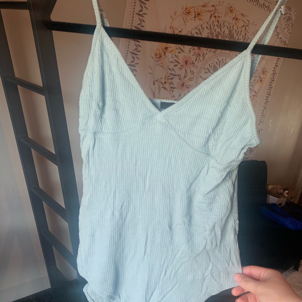 Light blue body suite